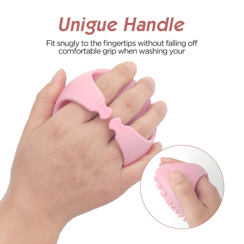 2 in 1 Bath Massage Brush - Silicone Scalp Massager Vent Cushion Hair Growth