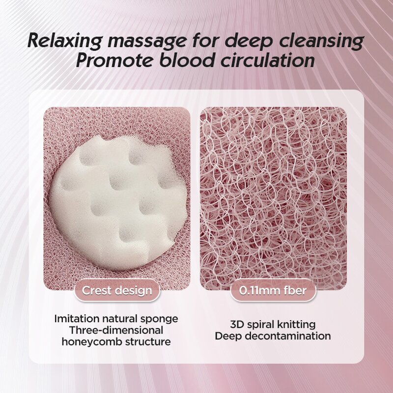 Mesh Bath Sponge Balls - New Soft Nylon Cleaning Shower Puff Scrubber