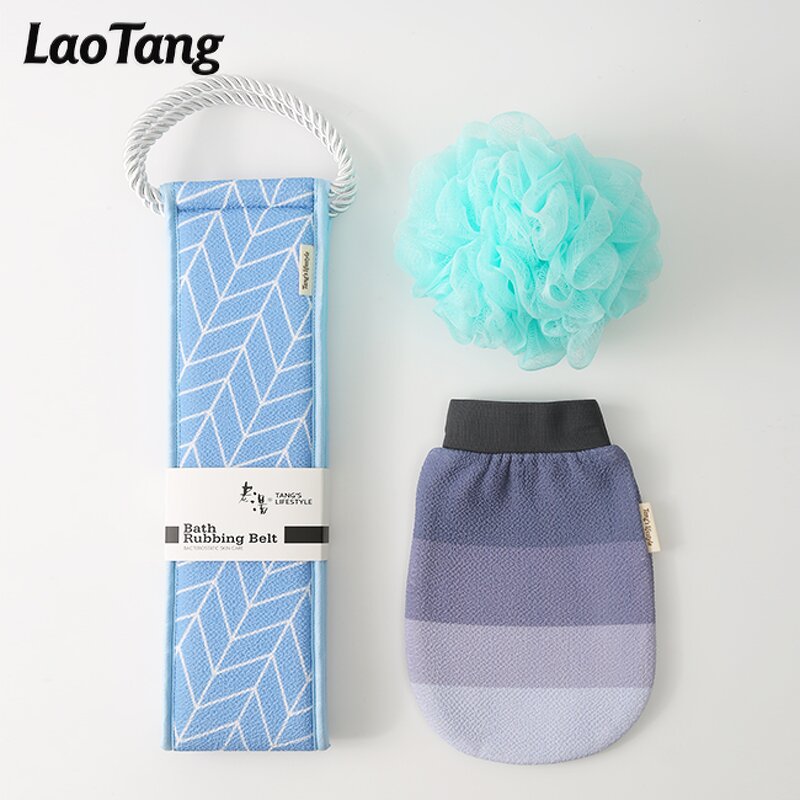 Back Scrubber Set - Bodyworks Viscose Exfoliating Gloves Moroccan Kessa Mitt