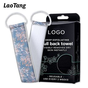 Viscose Back Scrubber - Double Side Handle Body Washer Exfoliating Pad