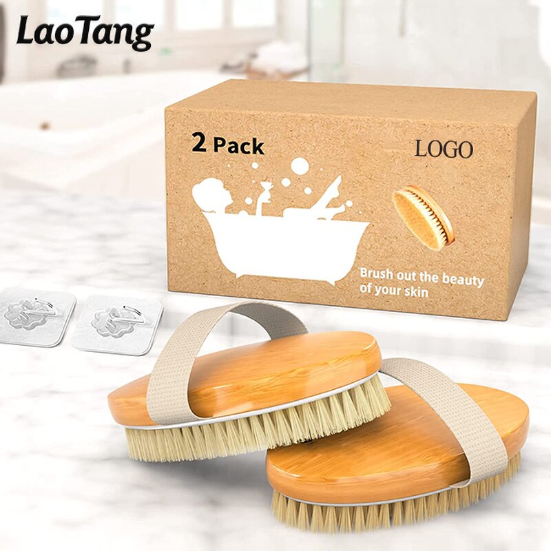 Wooden Body Exfoliator - New Product Solid Wood Frame Skin Scrub Brush