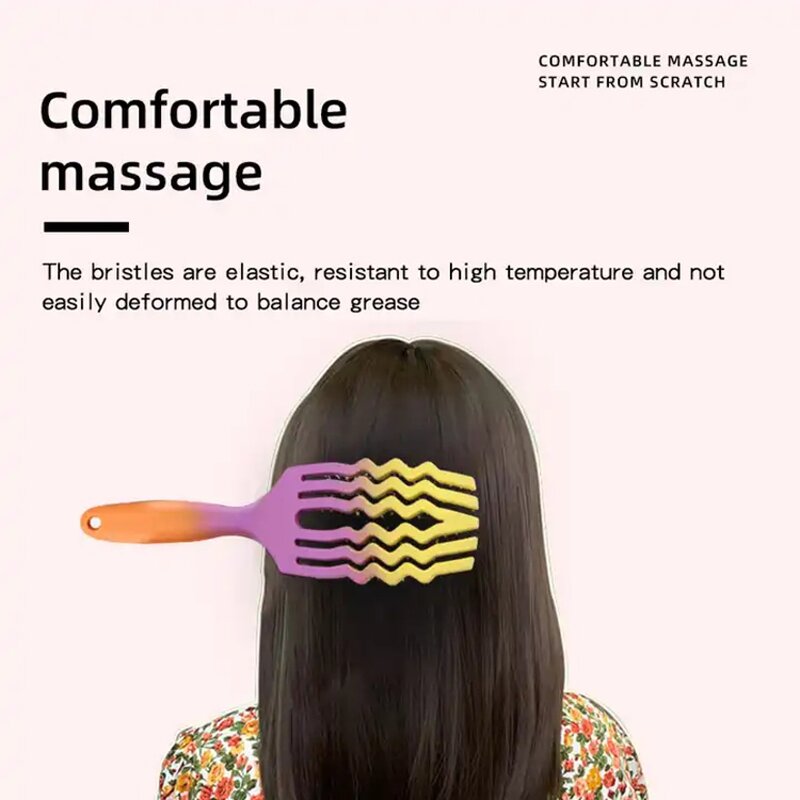 Curve Vent Hair Brush - Loatang OEM Detangler Fast Drying Massage Hairbrush