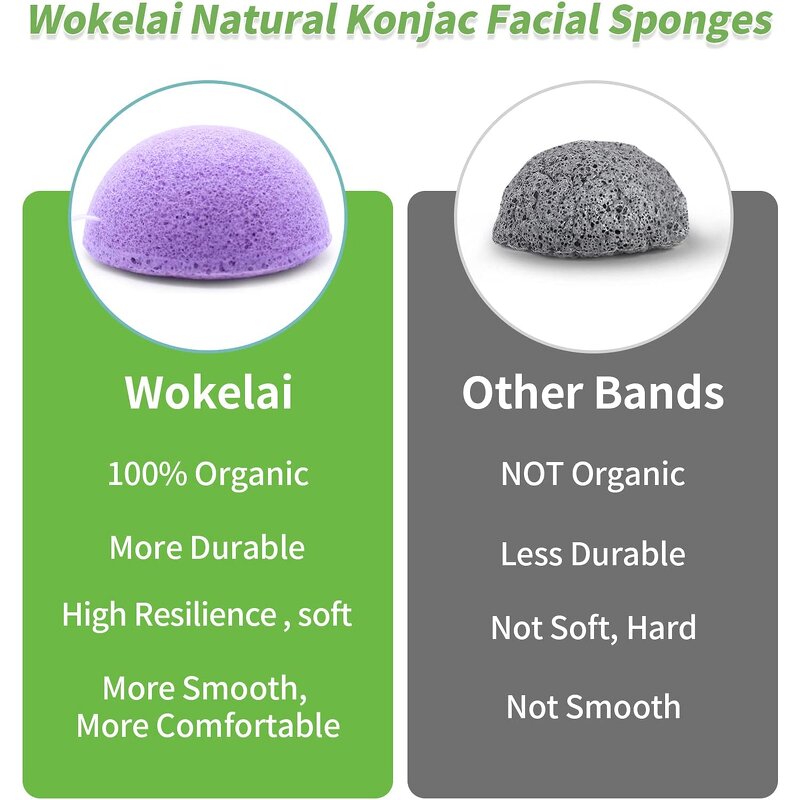 Konjac Cleansing Sponge - Wholesale 8 Colors OEM Custom Activated Facial Tool