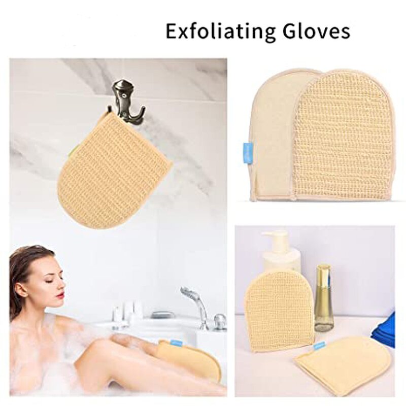 Biodegradable Sisal Gloves - Eco-friendly Natural Body Exfoliating Tool