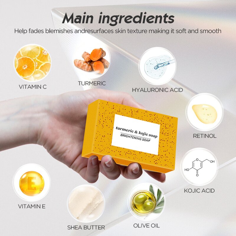 Papaya Kojic Acid Soap - Laotang Wholesale Whitening Hand Soap Dark Knuckles