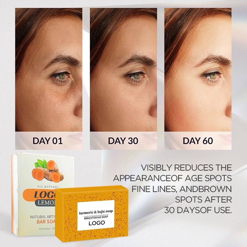 Cold Process Bar Soap - European American Turmeric Kojic Acid Skin Whitening