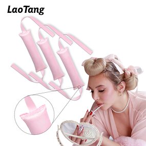Heatless Curling Rod Set - With Hair Claw Clip Lazy Natural Soft Wave Tool