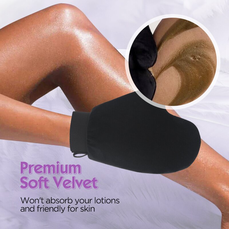 Self Tanning Mitt - Elastic Wrist Streak Free Double Sided With Thumb Tool