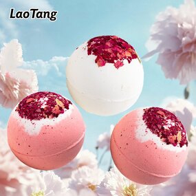 Herbal Bath Bombs - Laotang Private Logo Rose Lavender Dried Flowers Tool