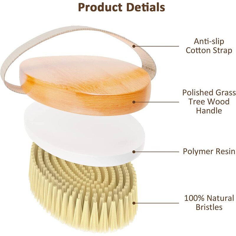 Oval-shaped Spa Bath Brush - Best Price Simple Style Body Shower Massage Tool