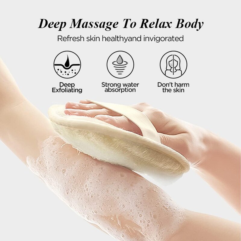 Exfoliating Shower Gloves - Eco Friendly Premium Sisal Fiber Bathing Tool