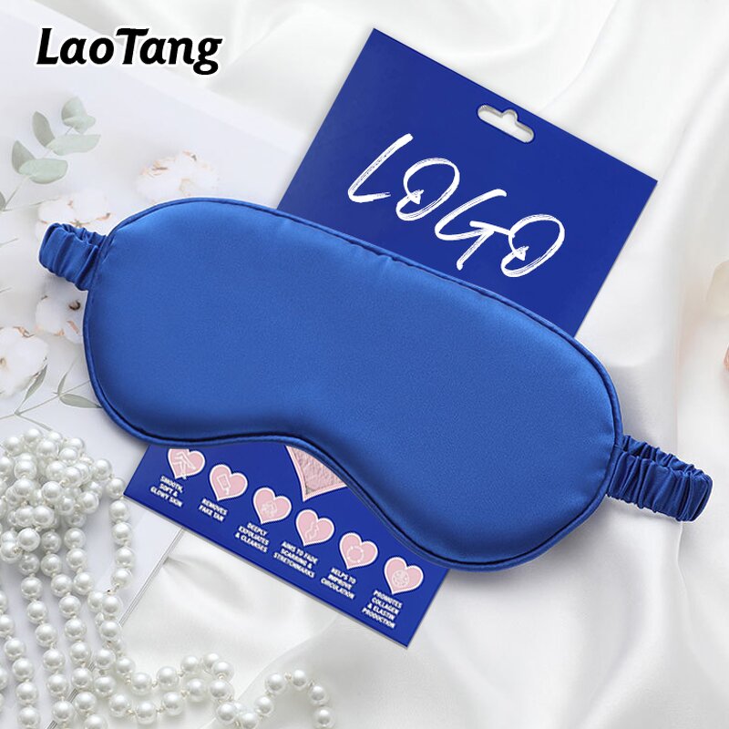 Silk Satin Eyemask - Custom Oem Logo Elastic Band Beauty Spa Eye Shade