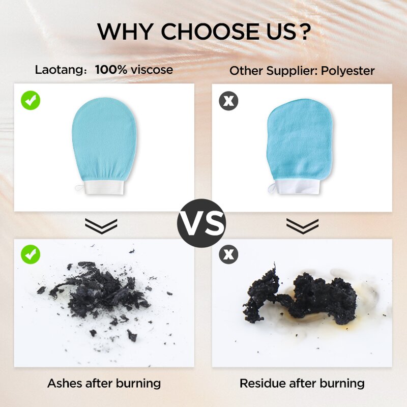 Silk Body Scrub Gloves - 100% Fabric Kessa Exfoliating Reusable Washable