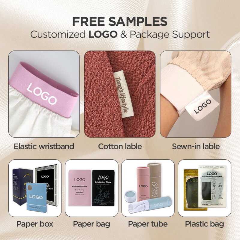 Viscose Exfoliating Glove - Wholesale Custom Dead Skin Remove Bath Tool