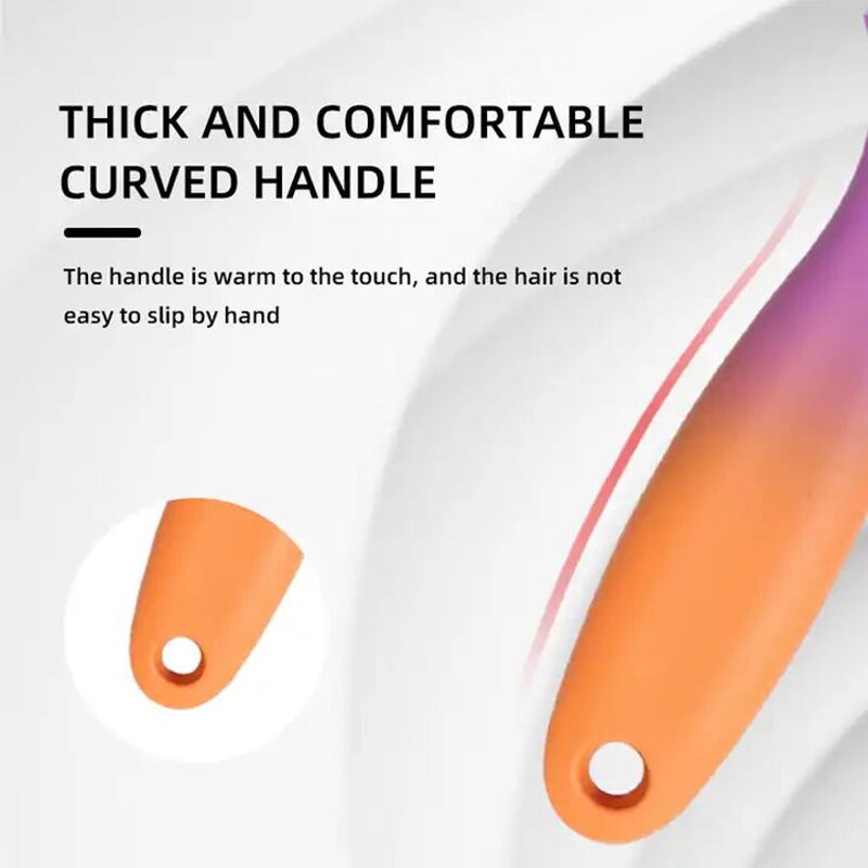 Curved Paddle Hair Brush - Custom Logo Anti-Static Scalp Massage Vent Tool