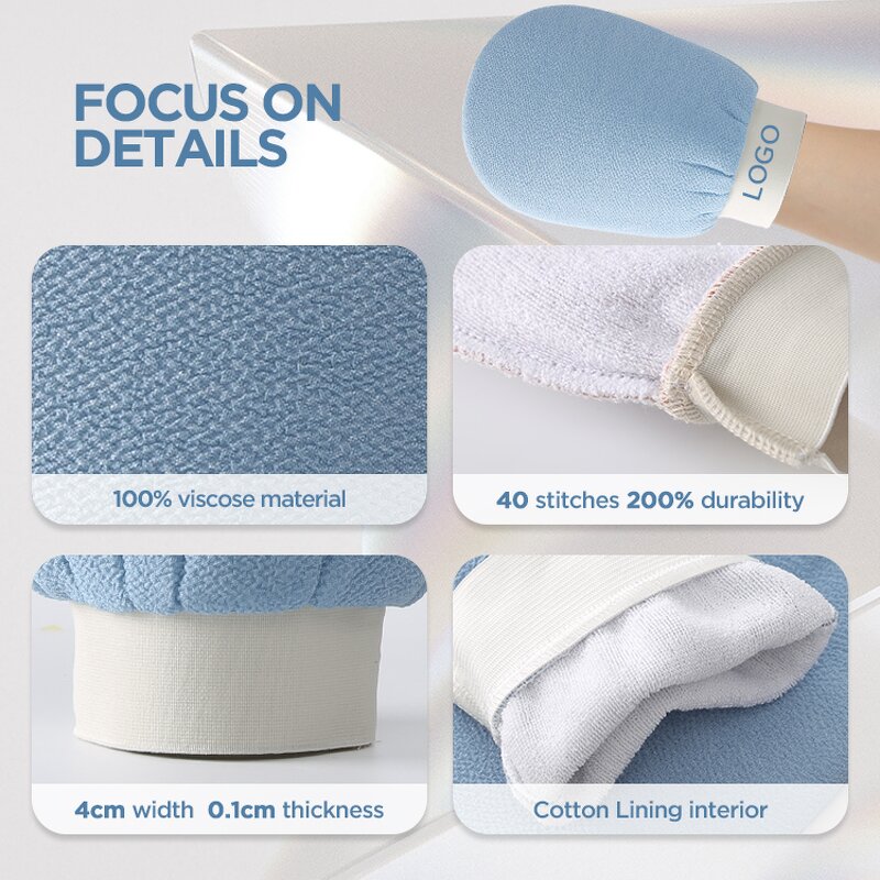 Hammam Exfoliating Mitten - Custom Logo Deep Exfoliation Dead Skin Bath Glove