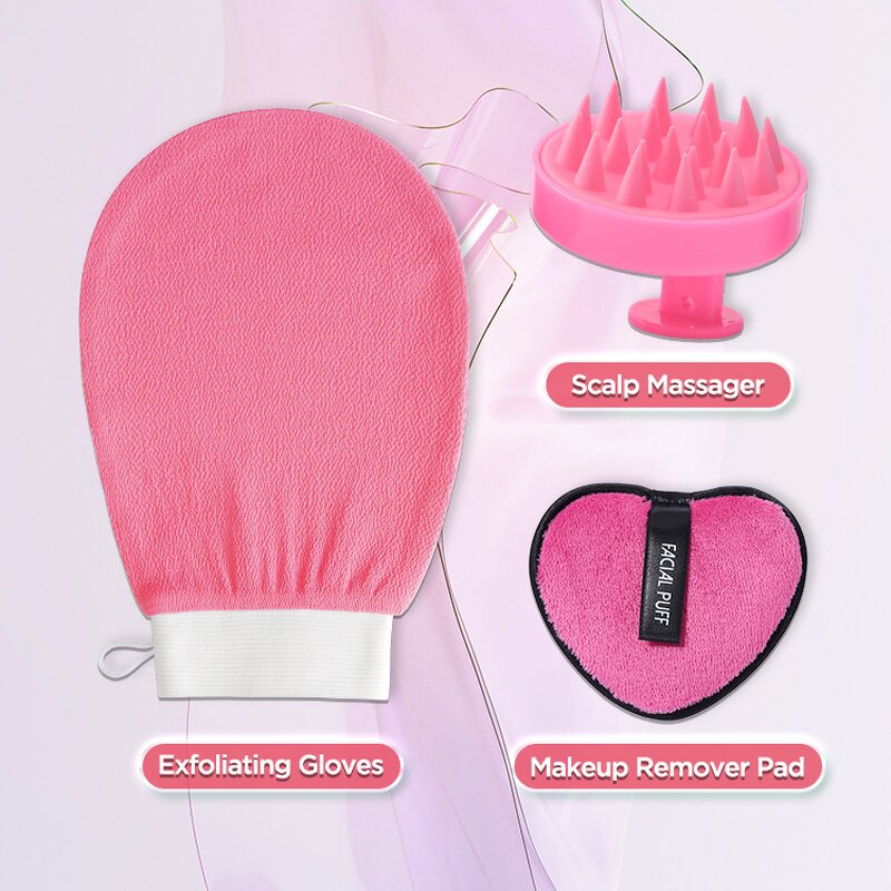 Korean Exfoliating Gloves - Custom Logo Package Best Quality Viscose Mitt