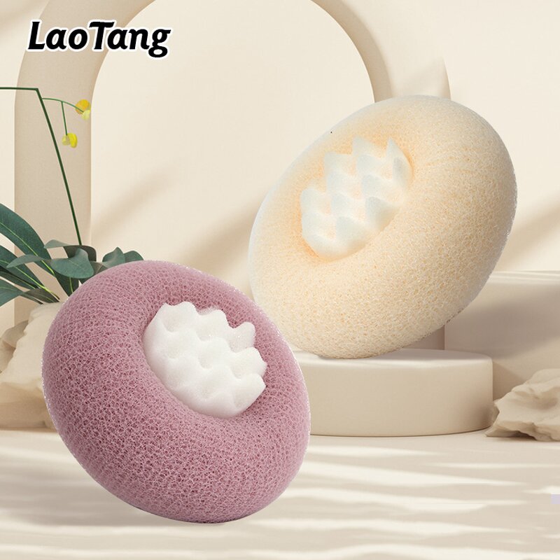 Suction Cup Bath Ball - New Style Round Shape Handle Hanging Body Brush