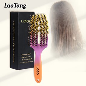 Extension Detangling Brush - Professional Plastic Bristle Tangle Hair Tool