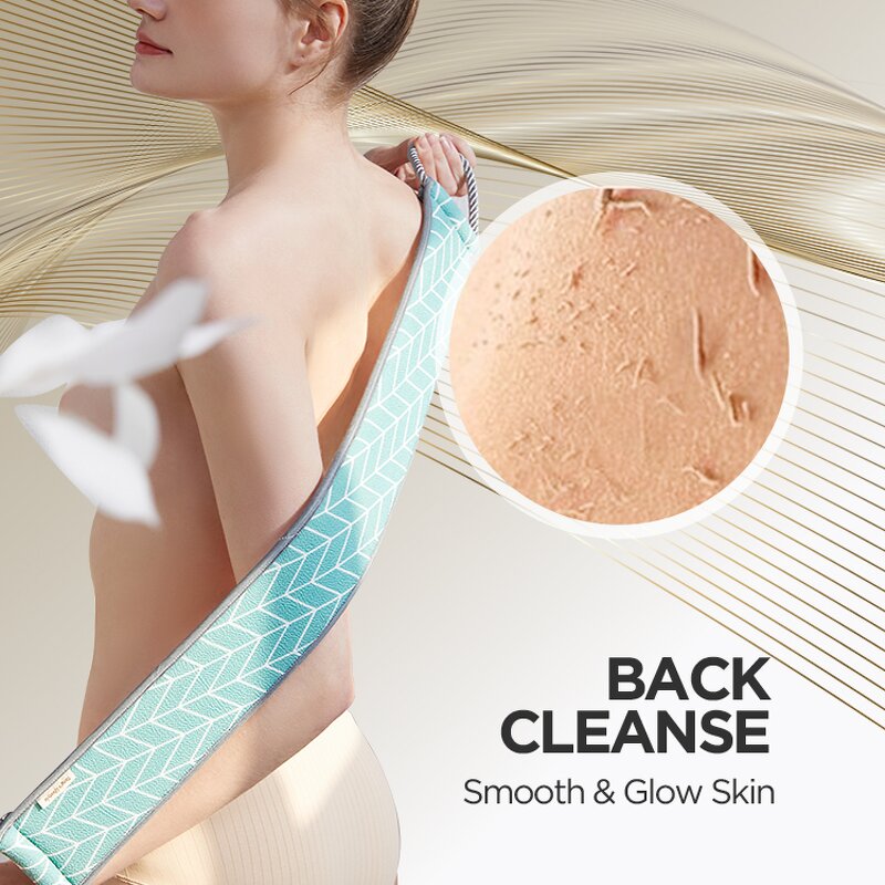 Viscose Shower Scrub Belt - Hot-selling Long Bath Towel Pull Back Strap