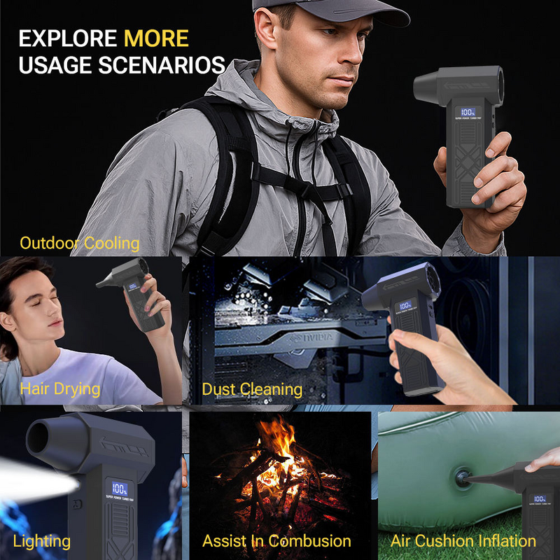 Air Duster Blower Manufacturer - Rechargeable Portable High Efficiency Turbo