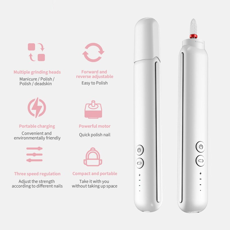 Nail Drill Machine Manufacturer - New Arrival Portable Manicure Pedicure