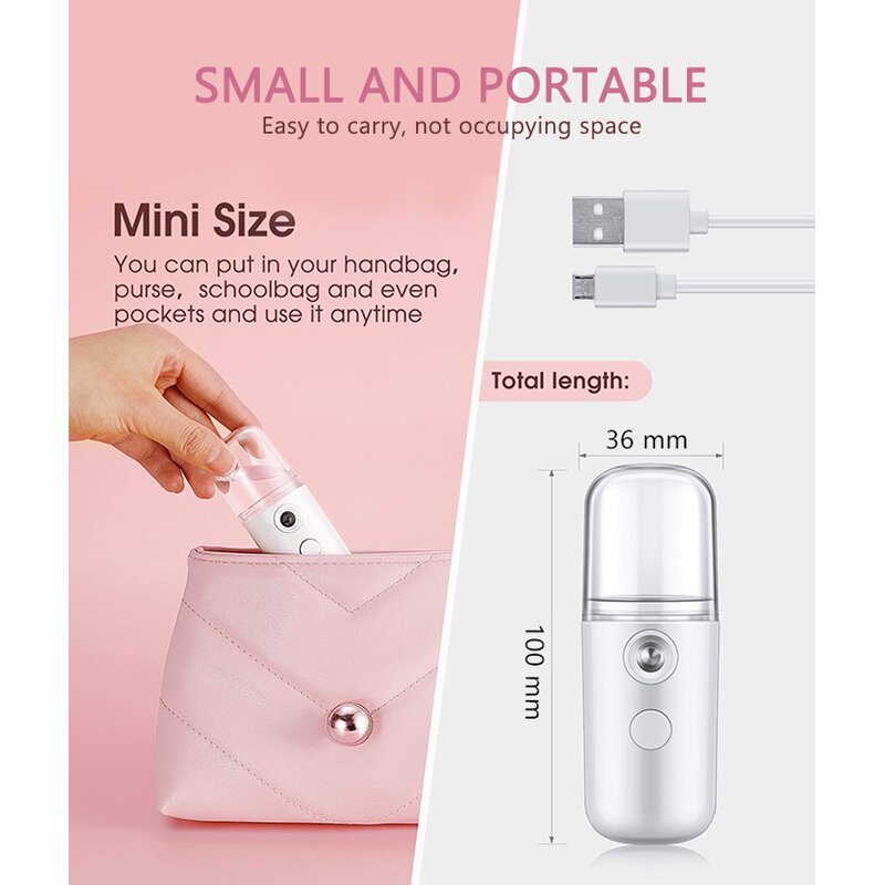 Facial Mist Sprayer Manufacturer - Rechargeable Nano Atomizer Steamer