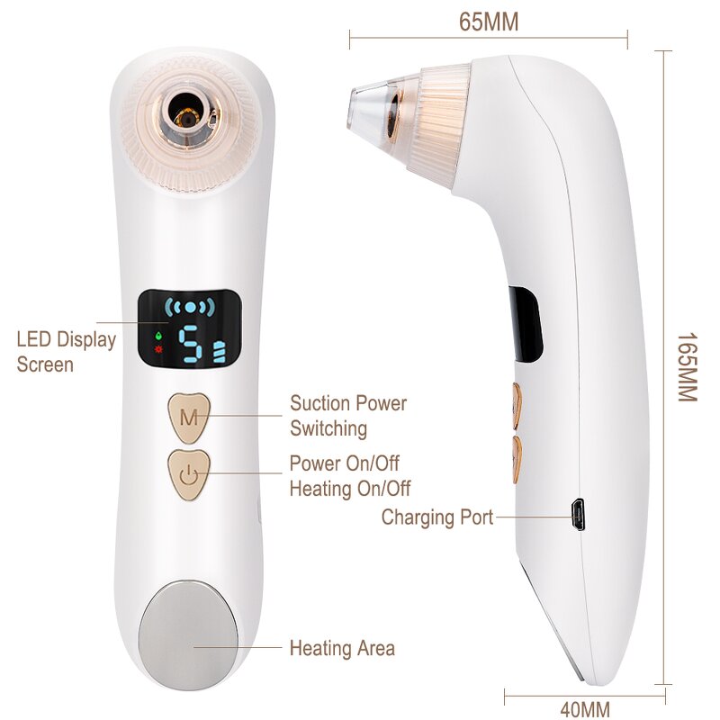 Blackhead Remover Manufacturer - Luxury Electric 6pcs Suction with Camera