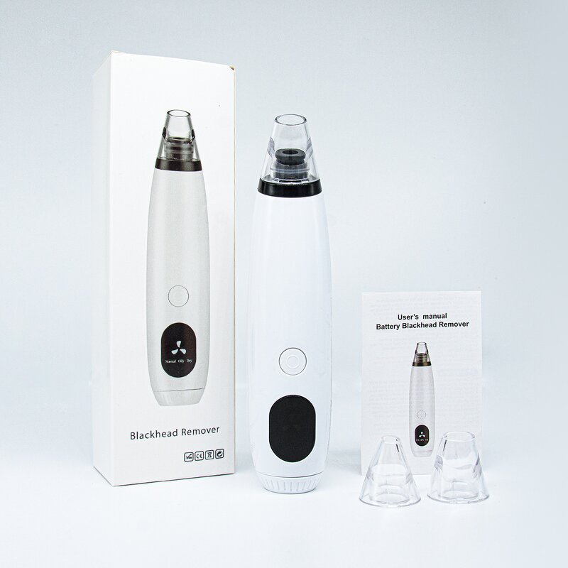 Blackhead Remover Tool Manufacturer - LED Display with 3 Replaceable Heads