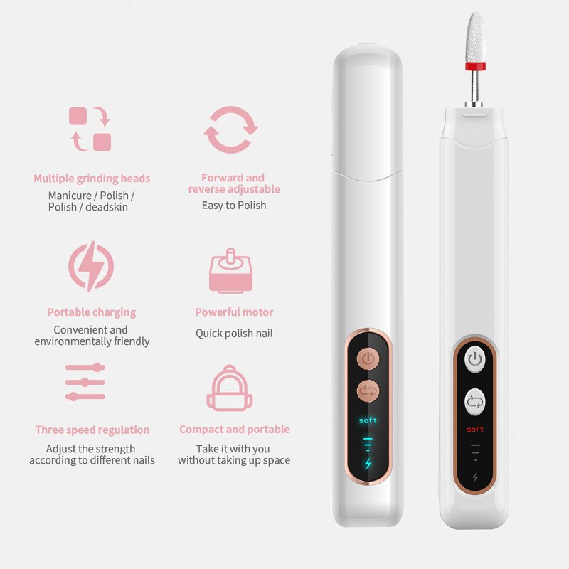 Nail Drill Machine Manufacturer - HY47 Wireless Portable Professional