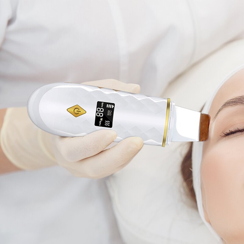 Skin Scrubber Manufacturer - EMS Ultrasonic Ion Vibration with LED Display