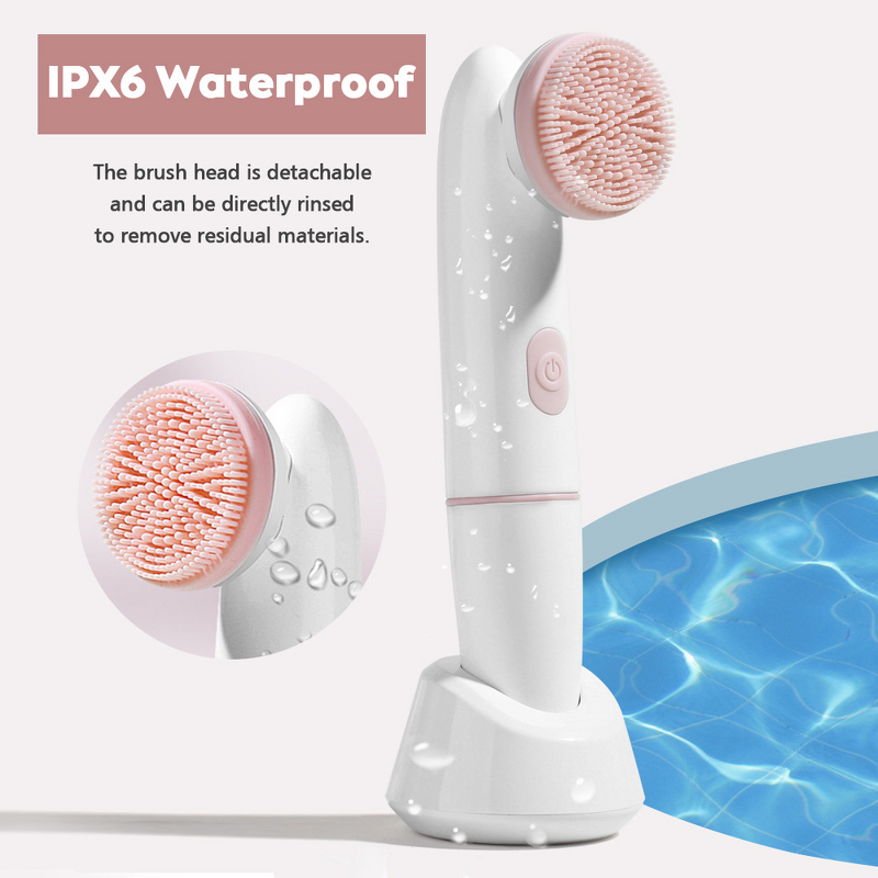 Facial Cleansing Brush Manufacturer - 2 in 1 Vibration IPX6 Waterproof
