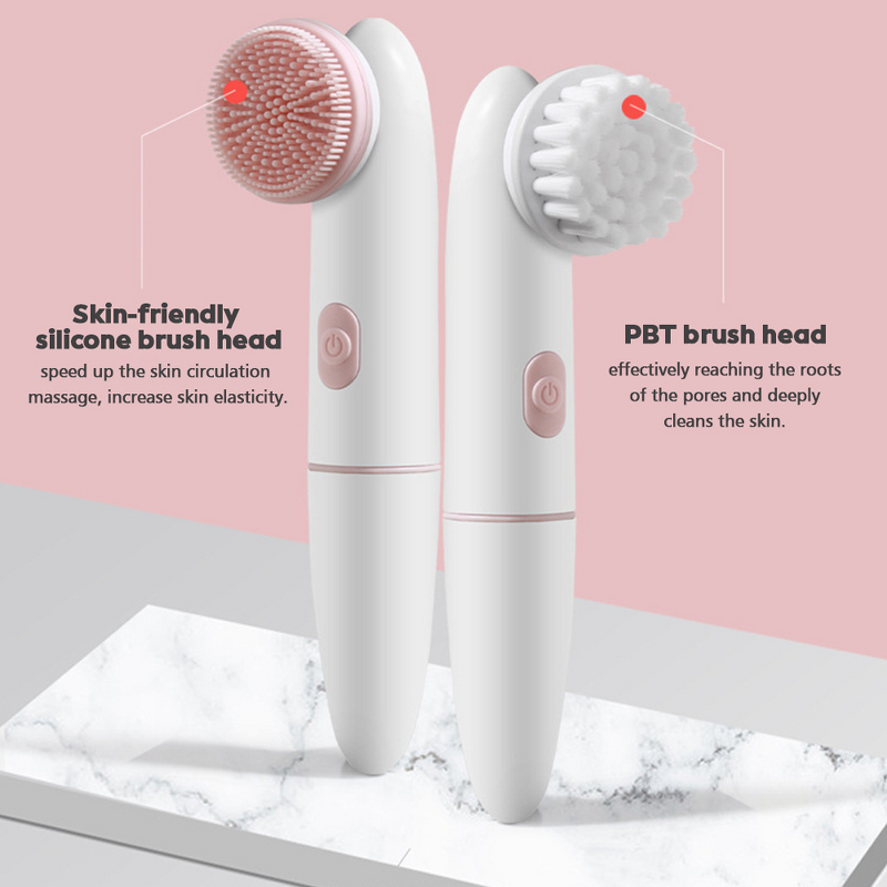 Facial Cleansing Brush Manufacturer - 2 in 1 Vibration IPX6 Waterproof