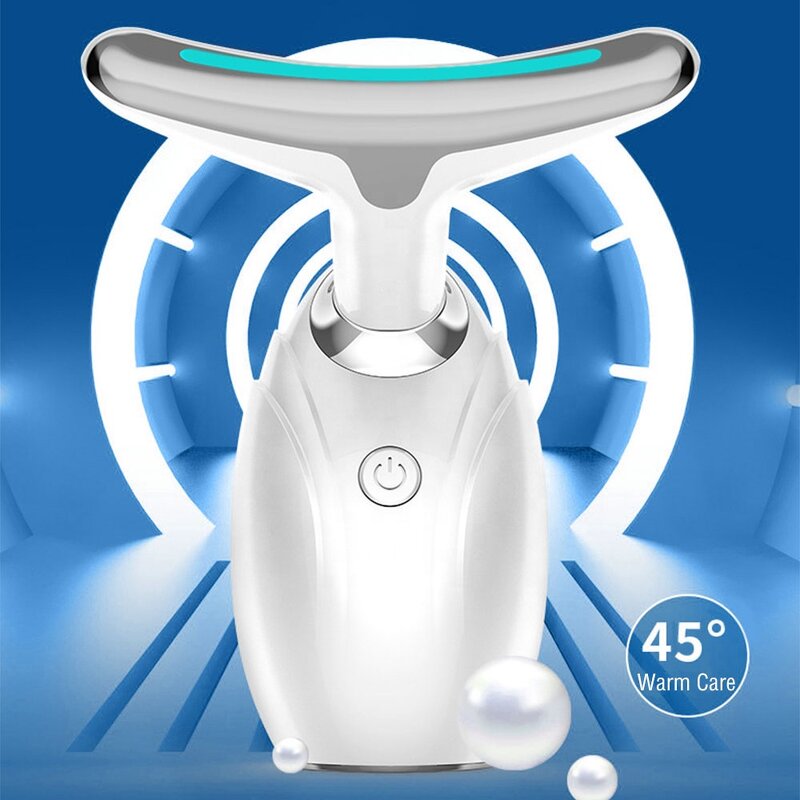 Neck Lifting Massager Manufacturer - EMS Warmth with Red Blue Green LED