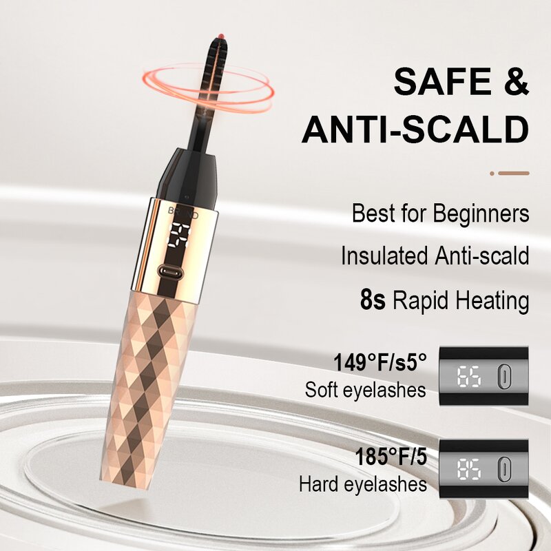 Eyelash Curler Manufacturer - 2024 Portable Mini Electric Heated Plastic