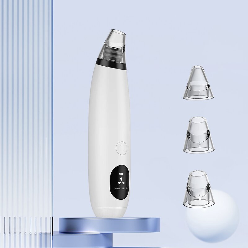 Blackhead Remover Tool Manufacturer - LED Display with 3 Replaceable Heads