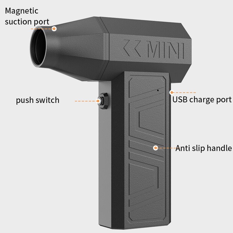 Mini Air Cannon Manufacturer - 90000rpm Portable Hand Held Jet Fan