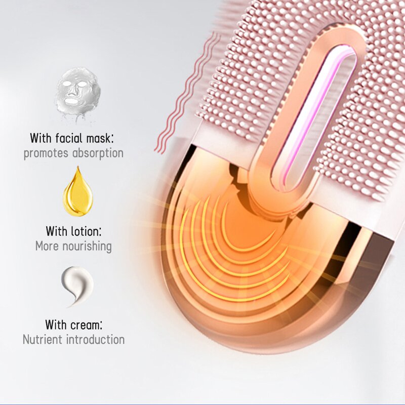 Face Cleaning Brush Manufacturer - Double Sided Silicone with Wireless