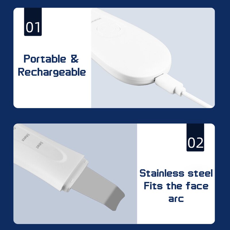 Skin Scrubber Manufacturer - Ultrasonic 24000times/s High Frequency
