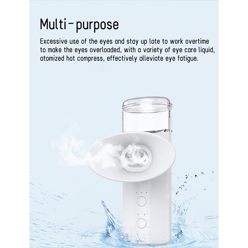 Eye Mist Sprayer Manufacturer - Hot Compress Portable 3 Modes Moisturize