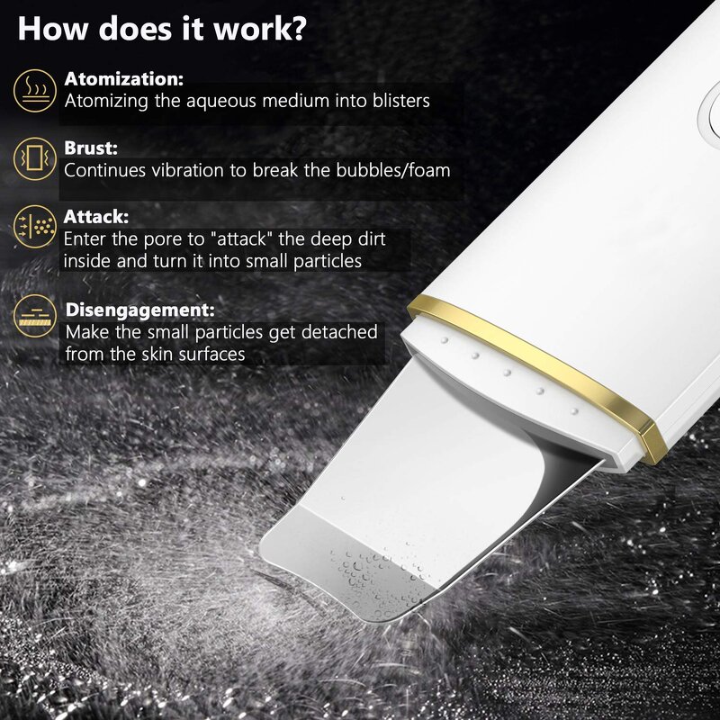 Facial Cleaner Manufacturer - Private Label Portable Ultrasonic Skin Scrubber