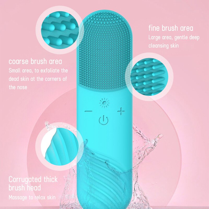 Facial Cleanser Manufacturer - Food Grade Silicone IPX7 Waterproof Sonic