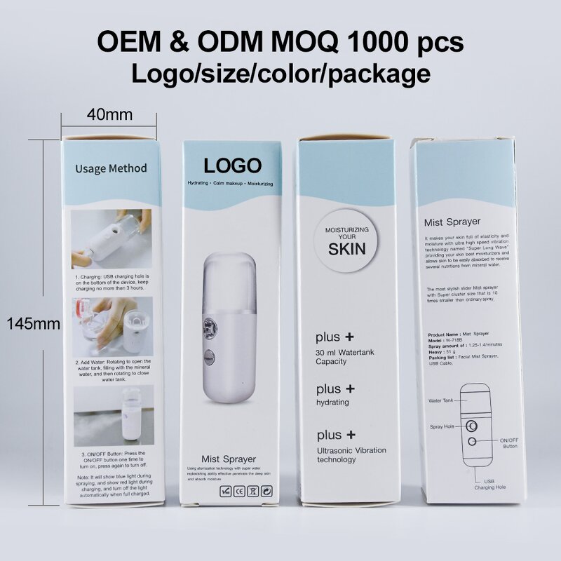 Nano Sprayer Manufacturer - Mini Portable with 30ml Water Tank Built-in