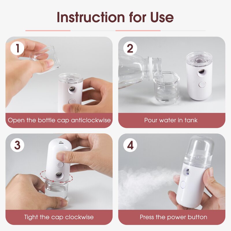 Nano Sprayer Manufacturer - Mini Portable with 30ml Water Tank Built-in