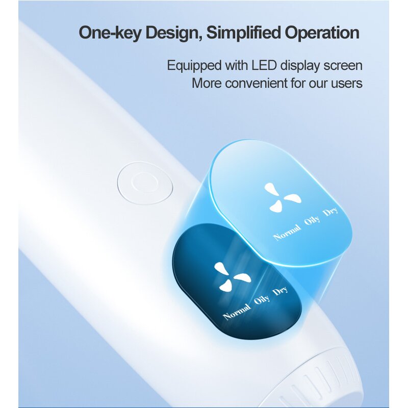 Blackhead Remover Tool Manufacturer - LED Display with 3 Replaceable Heads