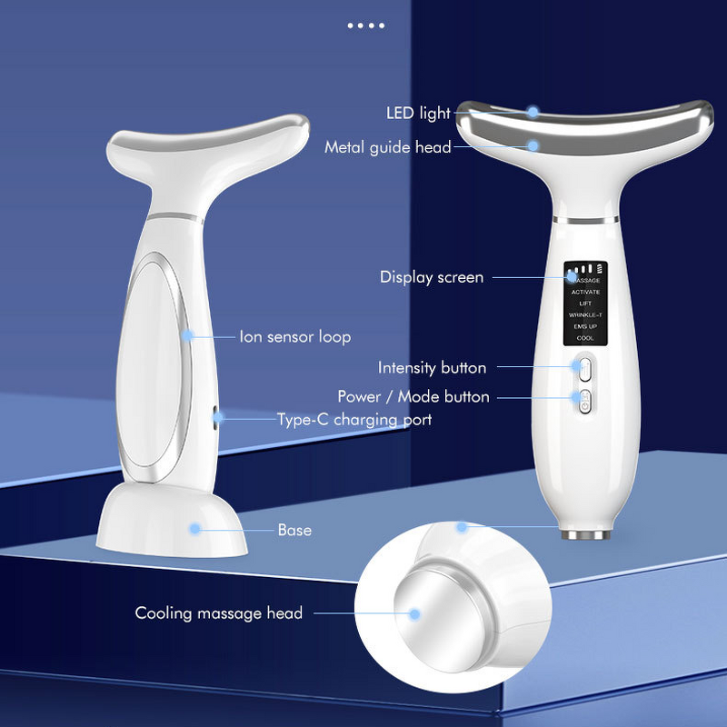 Neck Face Lift Massager Manufacturer - 6 Modes Cooling & Warm Feeling