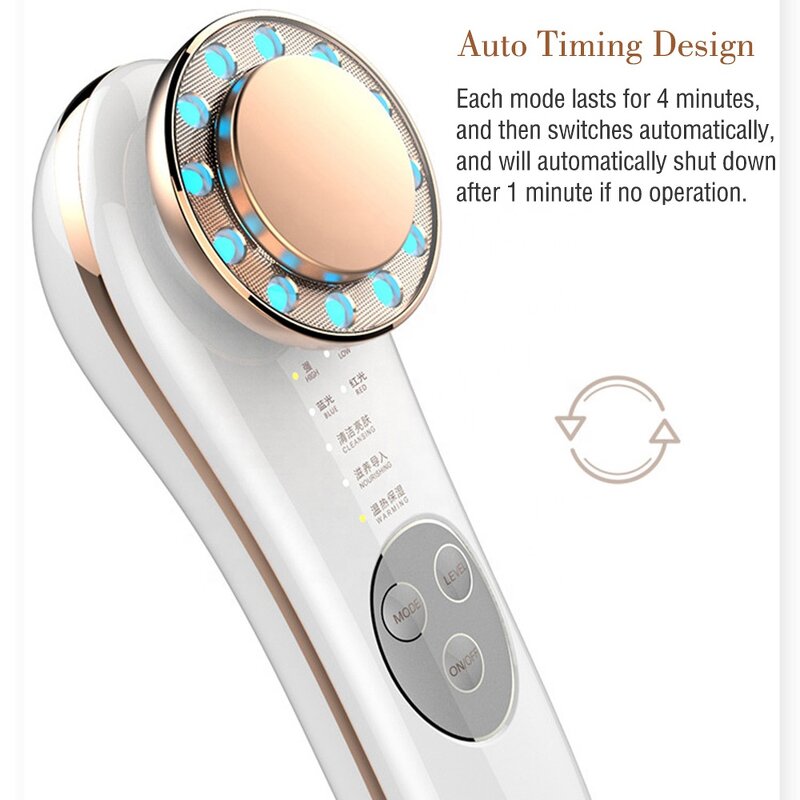 Face Massager Manufacturer - EMS Microcurrent V-shape Auto Timing