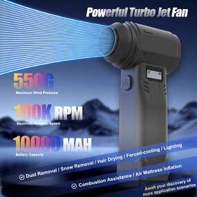 Jet Fan Manufacturer - Electric Turbo Violent with 10000mah Battery