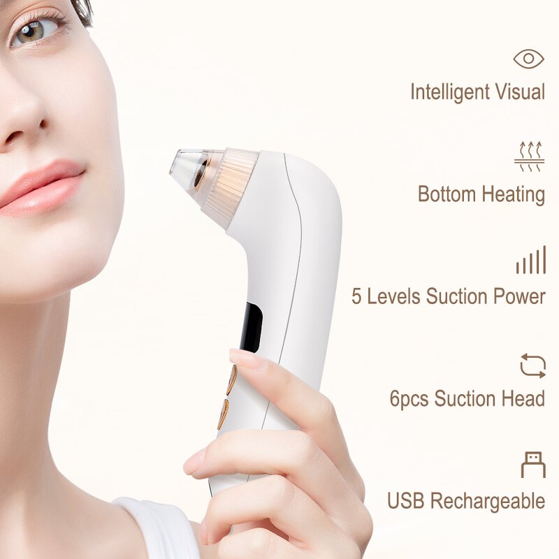 Blackhead Remover Manufacturer - Luxury Electric 6pcs Suction with Camera