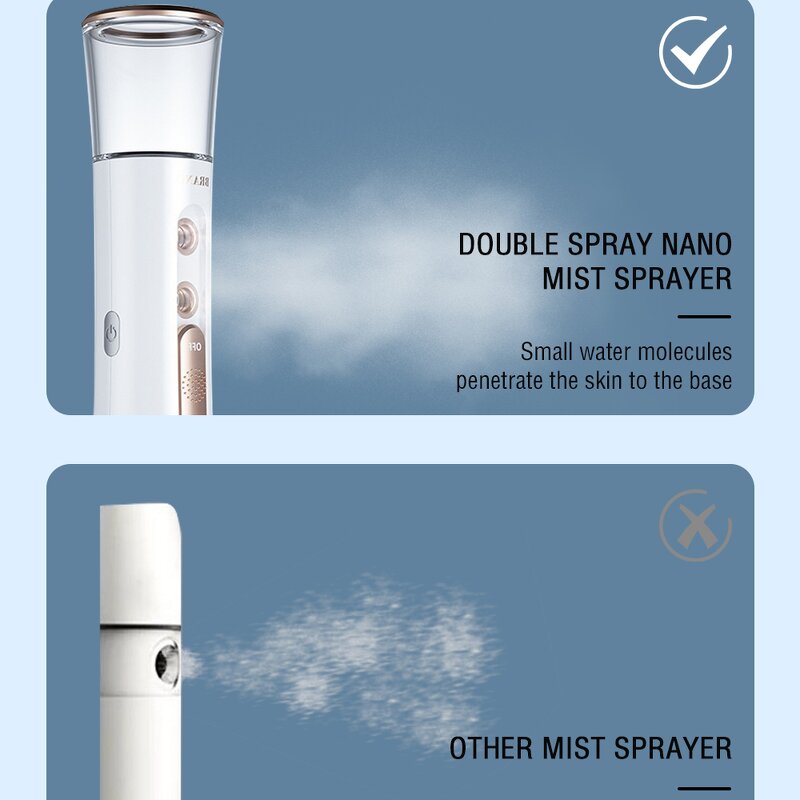 Nano Mist Sprayer Manufacturer - Double Spray Port with 30ml Visual Tank